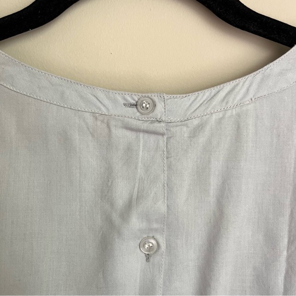 vintage doen style floral embroidered pintuck blouse - Picture 9 of 13